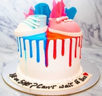 He or She - Baby Shower Cake