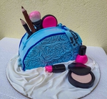Makeup Themed Mothers Day Cake