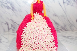 Barbie Floral Cake
