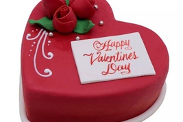 Red Velvet Heart Cake