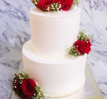Elegant White Wedding Cake