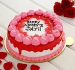 Women's Day Strawberry Cake