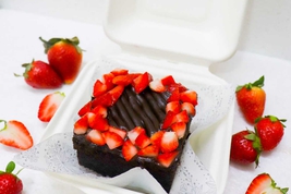 Strawberry Brownie Bento Cake