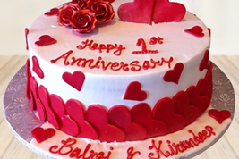 Anniversary Strawberry Cake
