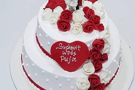 Double Decor Wedding Cake 1