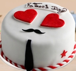 Fathers Day Cake With Hearts
