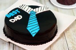 Fathers Day Chocolate Cake Tie Themed