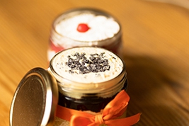 Chocolate and Black Forest Jar Cake