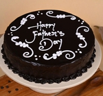 Round Chocolate Cake Fathers Day Cake