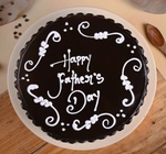 Round Chocolate Cake Fathers Day Cake