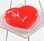 Scrumptious Heart Shape Cake