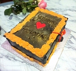 Yummy Thoughts Book Cake