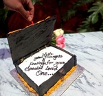 Yummy Thoughts Book Cake