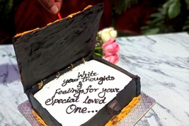 Yummy Thoughts Book Cake