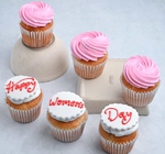Happy women's day cupcake