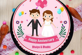 marriage anniversary poster cake