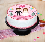 marriage anniversary poster cake