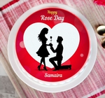 Rose Day Poster Cake