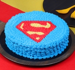 superman shield cake