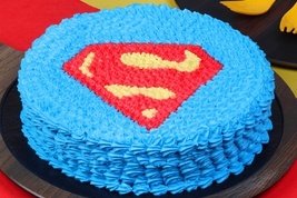 superman shield cake