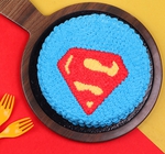 superman shield cake