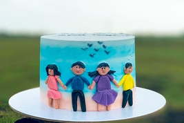 Friends Together Themed Cake